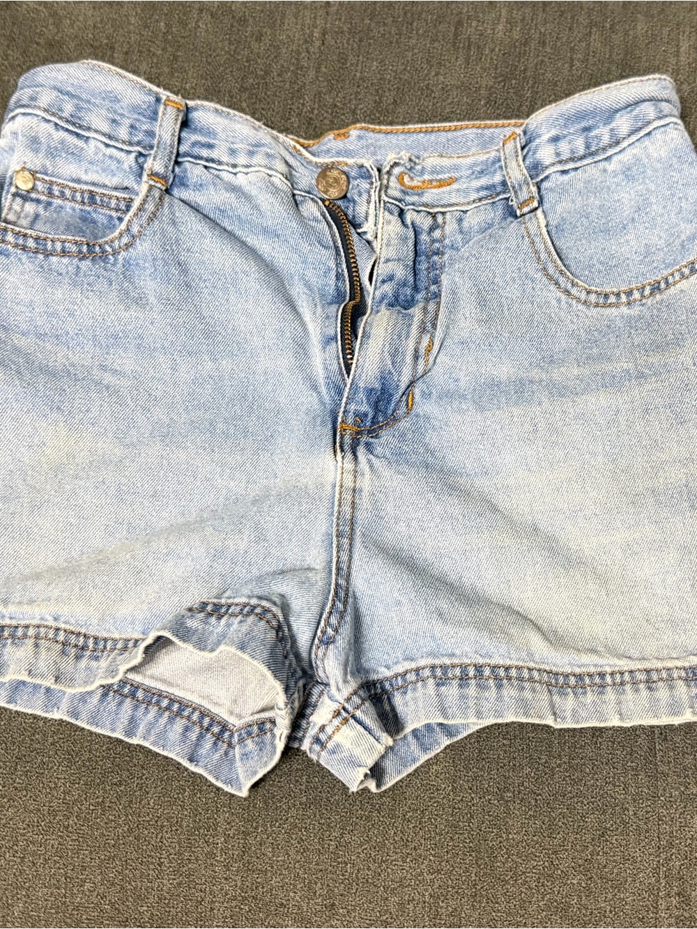 BeBop Light Wash High-Rise Denim Shorts